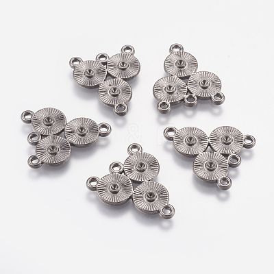 Alloy Rhinestone Connector Settings EA10684Y-NFB-1