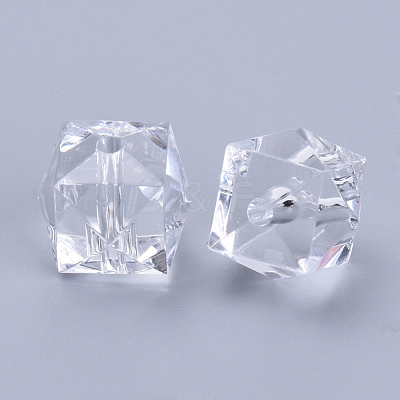 Transparent Acrylic Beads X-TACR-Q259-10mm-V01-1