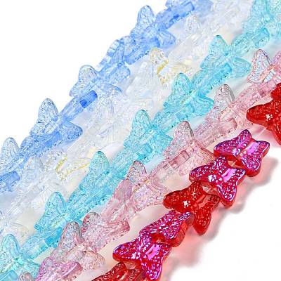 Transparent Glass Beads Strands GLAA-F114-04-1