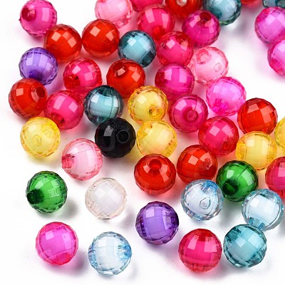 Transparent AS Plastic Beads MACR-T044-01-1