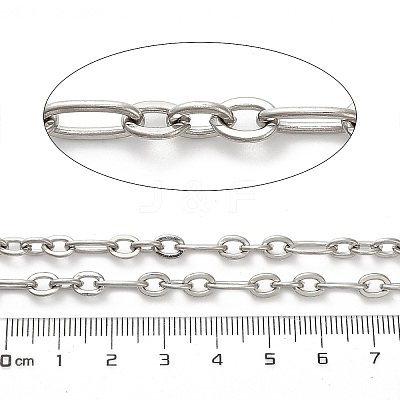 304 Stainless Steel Figaro Chains CHS-A016-72P-A-1