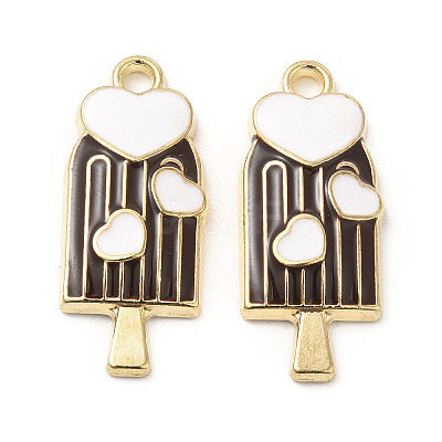Summer Theme Alloy Enamel Pendants ENAM-B050-06G-1