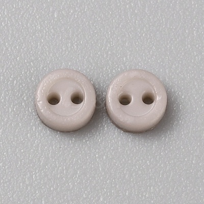 Mini Resin Button FIND-WH0260-26Q-1