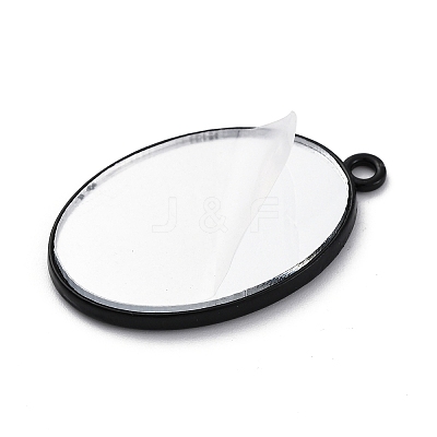 Glass Mirror Pendants FIND-Z073-02EB-03-1