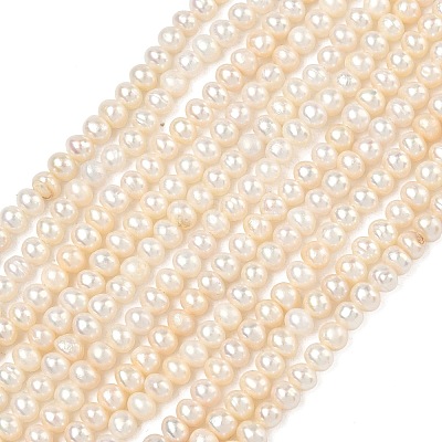 Natural Cultured Freshwater Pearl Beads Strands PEAR-L034-06C-1