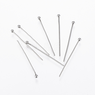 Tarnish Resistant 304 Stainless Steel Ball Head Pins STAS-G161-09P-1