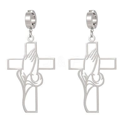 201 Stainless Steel Clip-on Earrings FS-WGD509B-06-1