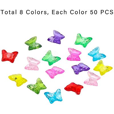 Transparent Acrylic Beads TACR-PH0001-10-1