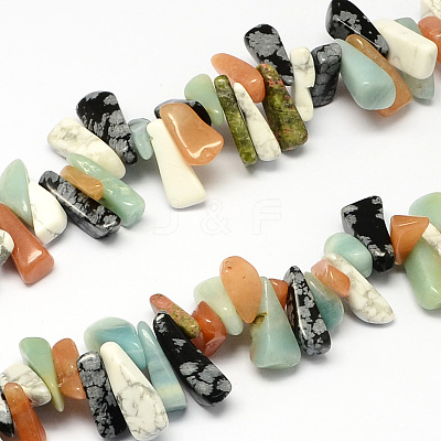 Mixed Natural Gemstone Bead Strands X-G-R191-21-1