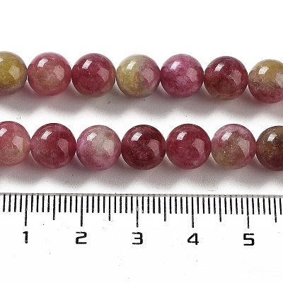 Natural Jade Imitation Watermelon Tourmaline Beads Strands X-G-NH0006-A01-02-1-1