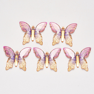 Transparent Acrylic Pendants X-TACR-R140-06F-1