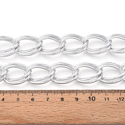 Aluminium Double Curb Chains CHA-N004-04P-1