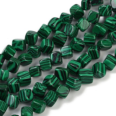 Synthetic Malachite Beads Strands G-A257-A11-01-1