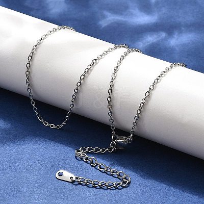 Tarnish Resistant 304 Stainless Steel Necklaces NJEW-E080-10P-1