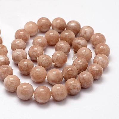 Natural White Jade Beads Strands G-F364-11-6mm-1-1