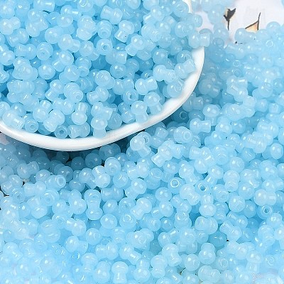 Transparent Colours Glass Seed Beads SEED-R001-01P-1