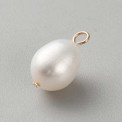 Natural Baroque Keshi Pearl Charms KK-CJC0025-001G-02-1