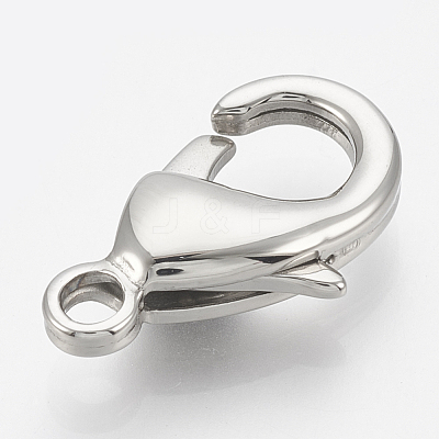 Tarnish Resistant 304 Stainless Steel Lobster Claw Clasps STAS-T033-25A-1