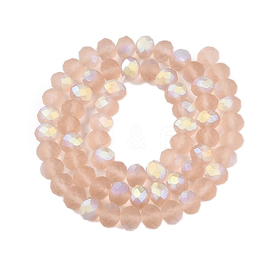 Transparent Glass Beads Strands EGLA-A044-T8mm-MB20-1