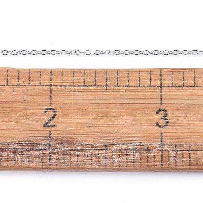 Tarnish Resistant 304 Stainless Steel Cable Chains CHS-F007-01P-A-1