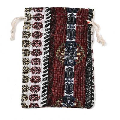 Ethnic Printed Polycotton Drawstring Storage Bags FB-CBA307F-01A-1