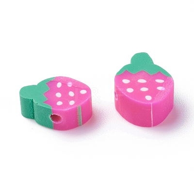 Handmade Polymer Clay Beads X-CLAY-R069-01G-1