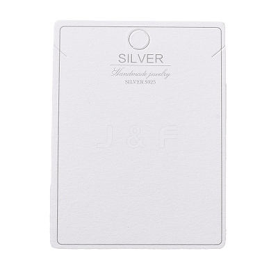100Pcs Paper Jewelry Necklace Display Cards CDIS-NH0001-01C-1