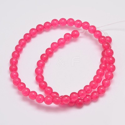 Natural & Dyed Malaysia Jade Bead Strands G-A146-6mm-A14-1