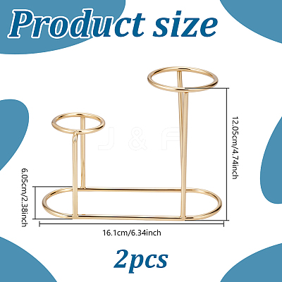 Alloy Crystal Ball Holders ODIS-WH0106-18G-1