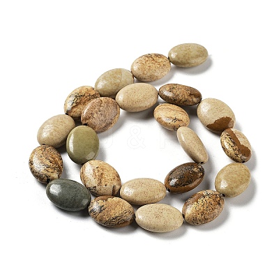 Natural Picture Jasper Beads Strands G-L164-A-28-1