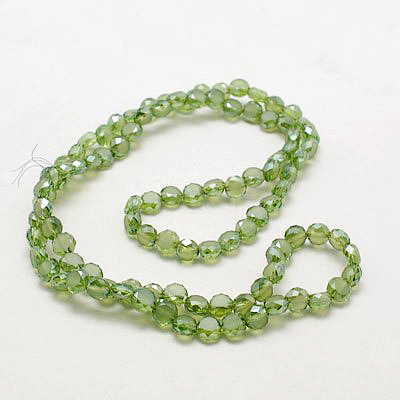 Electroplate Glass Beads EGLA-D028-14-1