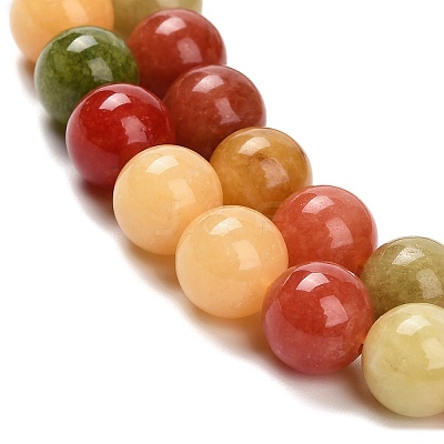 Natural White Jade Beads Strands G-Z097-A01-8mm-B-1