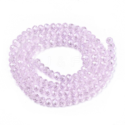 Electroplate Glass Beads Strands X-EGLA-A034-T6mm-A22-1