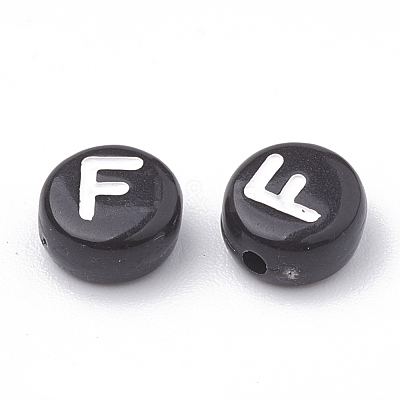 Opaque Acrylic Beads SACR-N002-02F-1