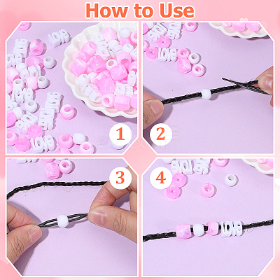 1Bag Plastic Hair Braiding Tool FIND-PA0001-60-1