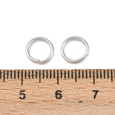 Tarnish Resistant 304 Stainless Steel Open Jump Rings X-STAS-E067-07-8mm-1