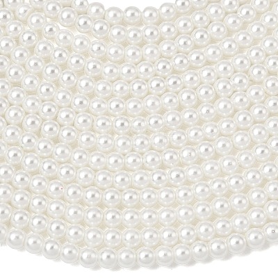 Eco-Friendly Dyed Glass Pearl Round Beads Strands HY-A002-3mm-RB001-1