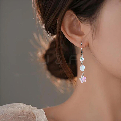 100Pcs 2 Styles Transparent Acrylic Beads OACR-SC0002-41B-1
