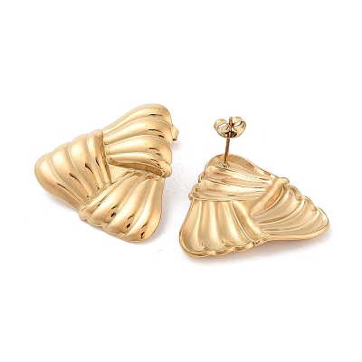 316 Surgical Stainless Steel Stud Earrings for Women STAS-M062-02G-D-1