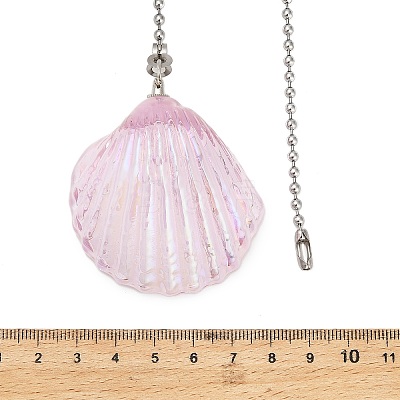 Glass Charms Ceiling Fan Pull Chain Extenders HJEW-H064-01B-P-1