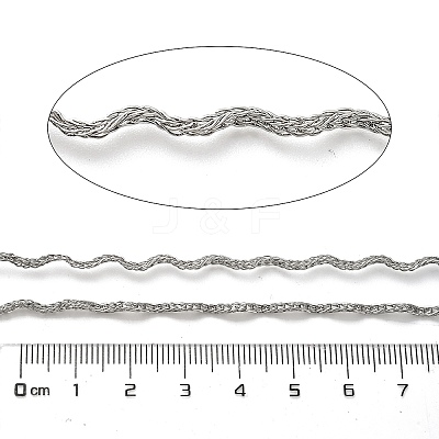 304 Stainless Steel Twisted Rope Chains CHS-A016-54P-A-1