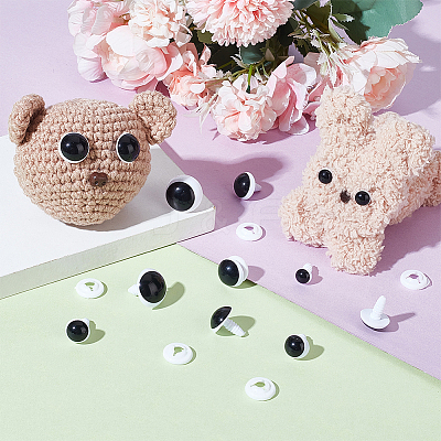 60Pcs 5 Styles Plastic Craft Doll Eye DIY-PH0030-10-1