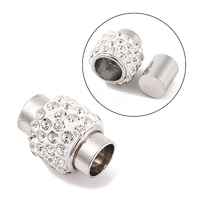 Brass Magnetic Clasps with Glue-in Ends RB-R002D-1