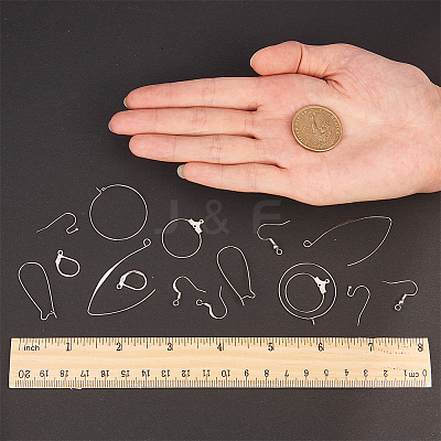 Brass Earring Findings KK-SC0001-04-1