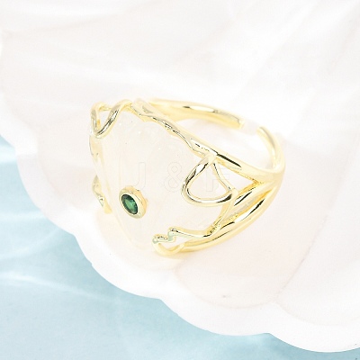 Natural Quartz Crystal Cuff Rings GG-CBA5FCC-04G-11-1
