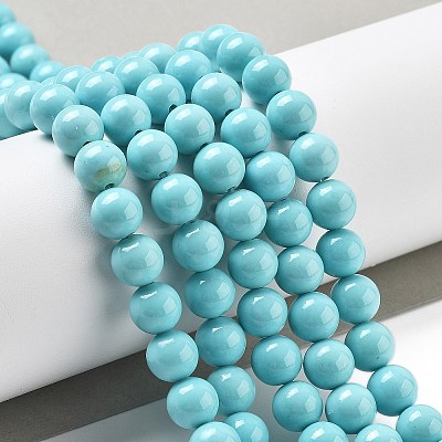 Synthetic Turquoise Beads Strands G-A255-A04-01B-1