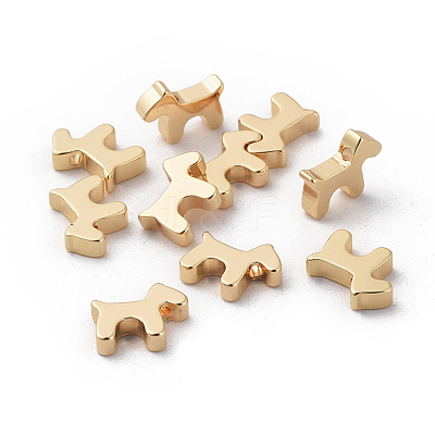 Brass Puppy Charms X-KK-Q735-314G-1
