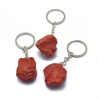 Natural Red Jasper Keychain KEYC-F030-J05-1