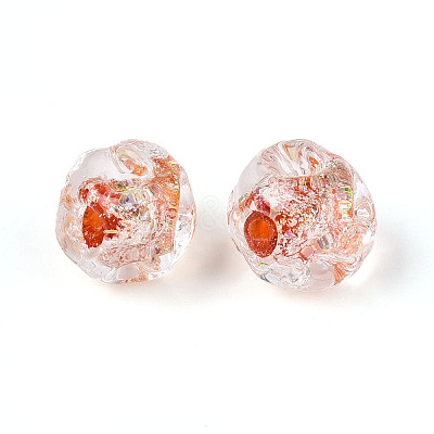 Handmade Foil Lampwork Beads FOIL-T007-01D-1