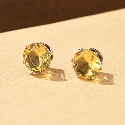 Cubic Zirconia Clip-on Earrings EJEW-L100-01P-02-1